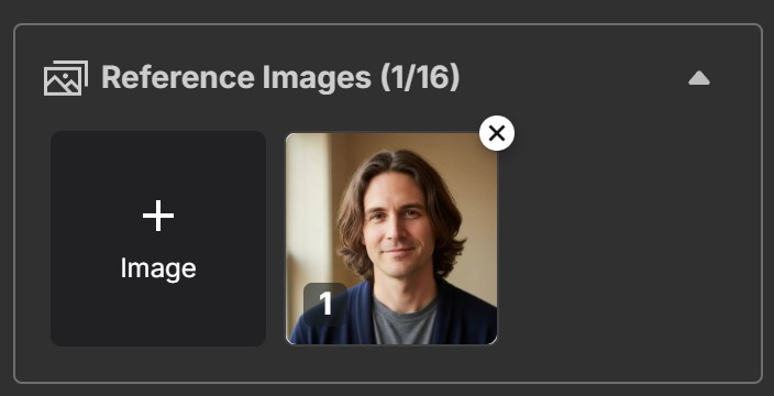 Uploading a reference portrait in MyEdit's AI Image Generator