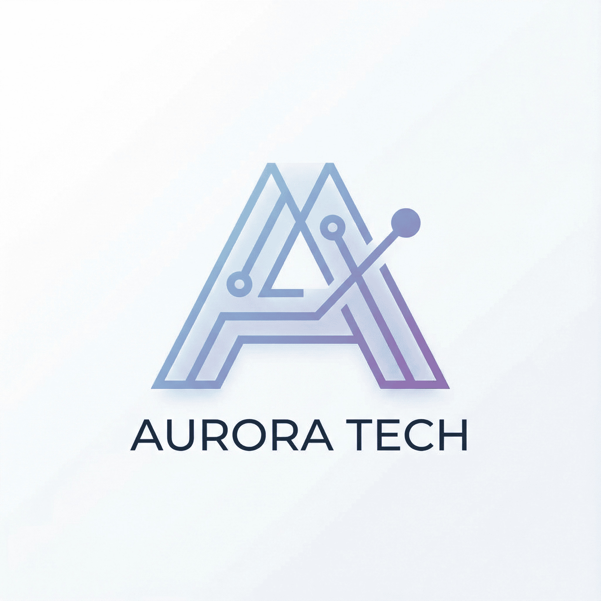 High-tech logo with subtle gradient AI-generated design