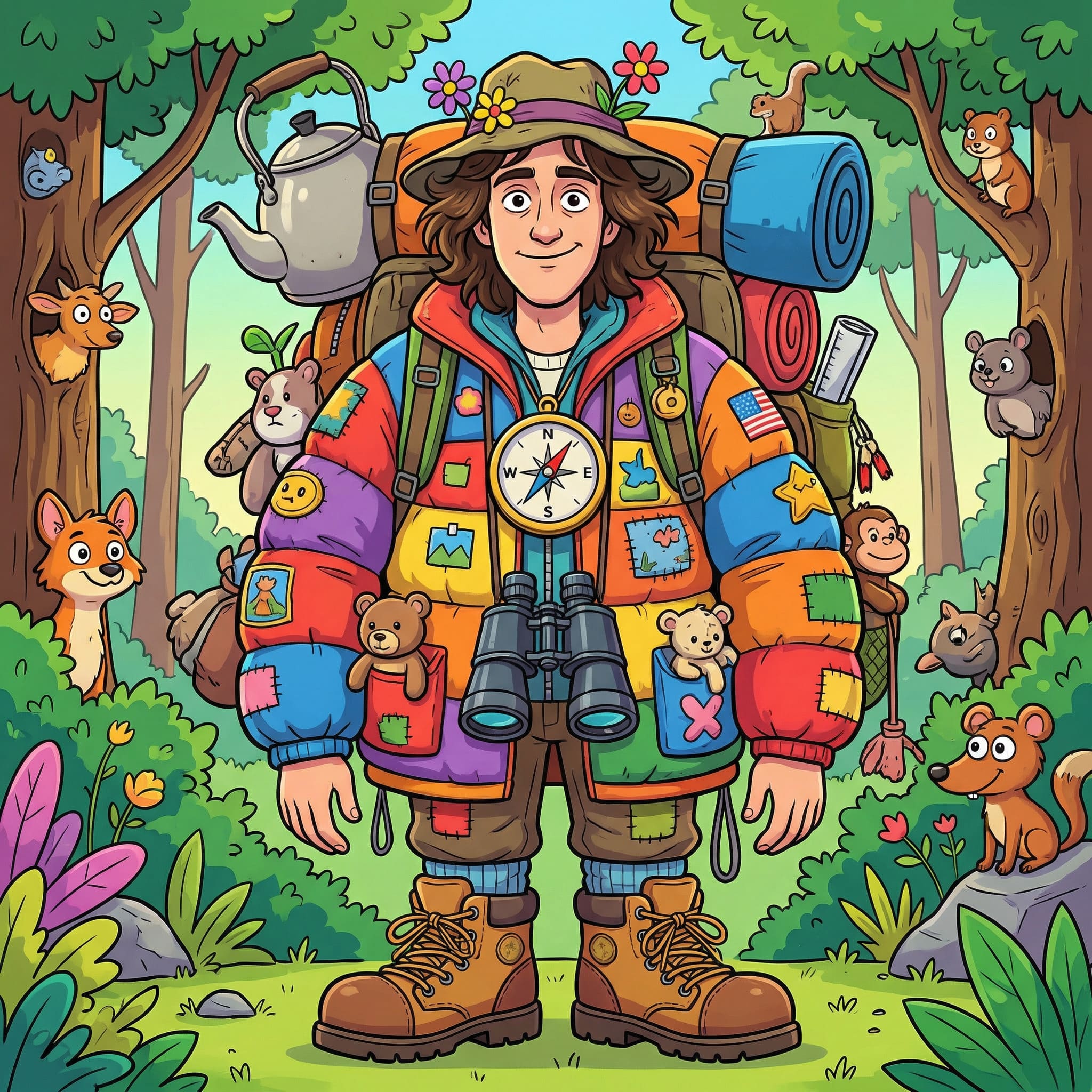 Hobby transformé en costume absurde - image IA Après