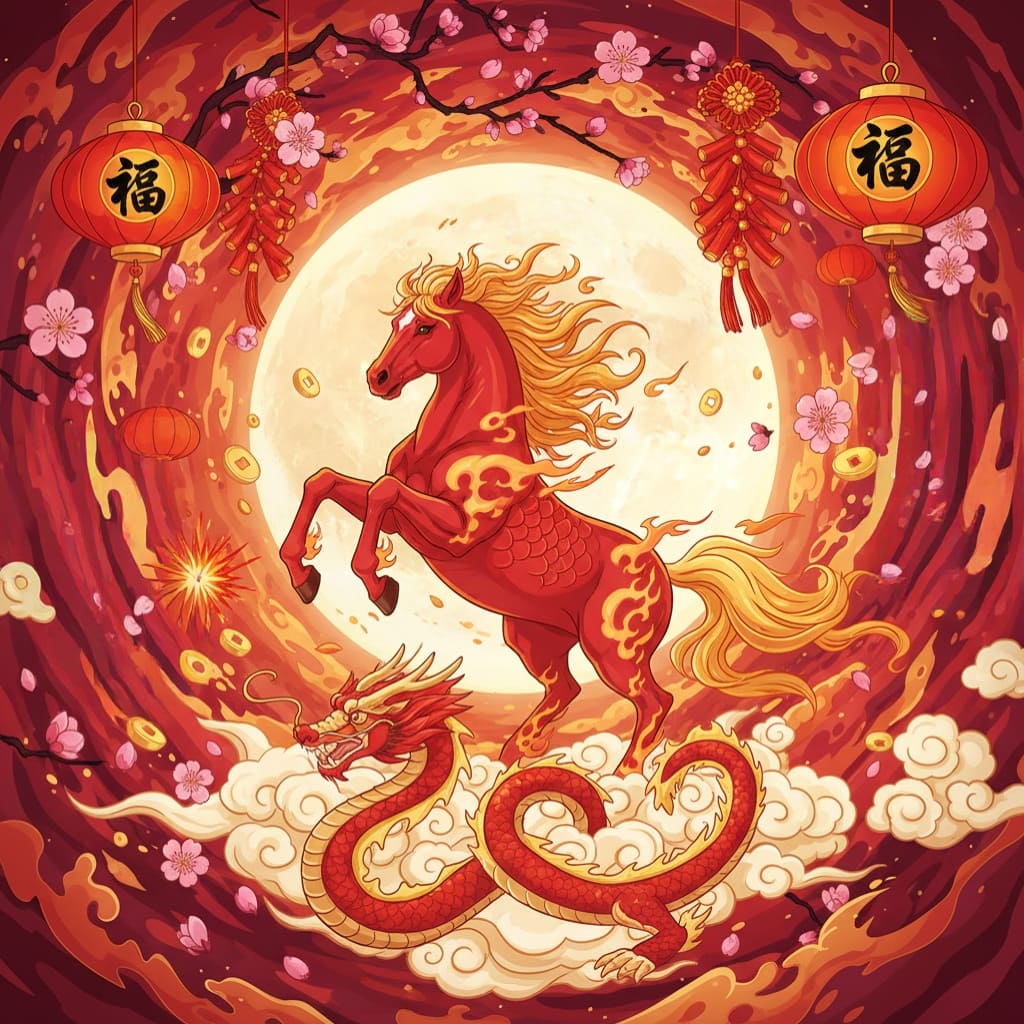 馬年卡通圖案下載