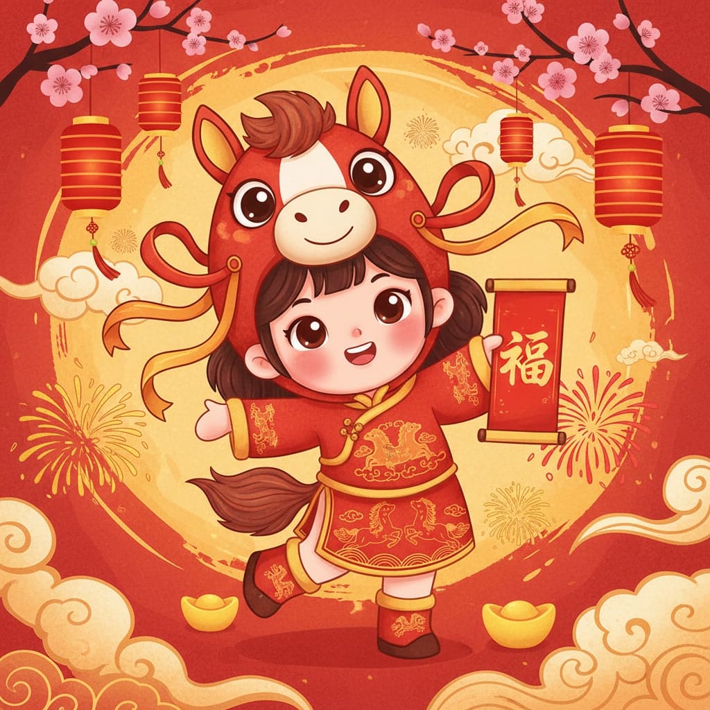 馬年賀卡素材範例