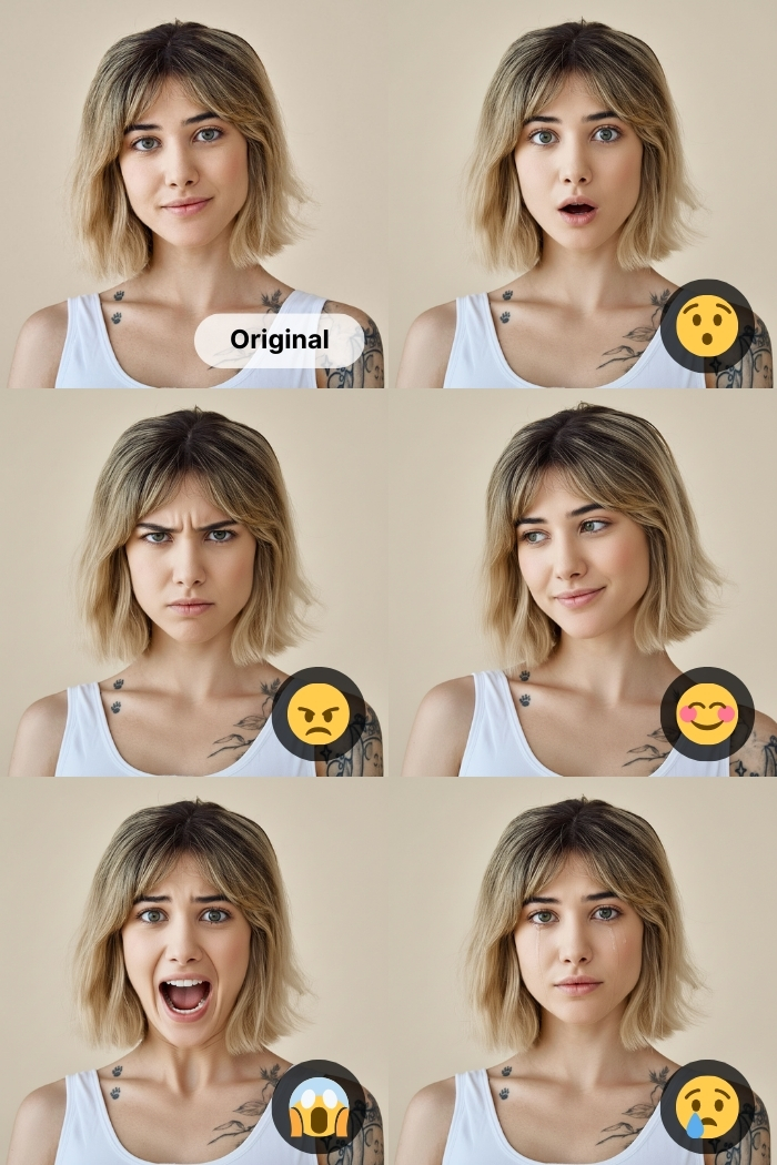 How to Change Facial Expression Online with MyEdit