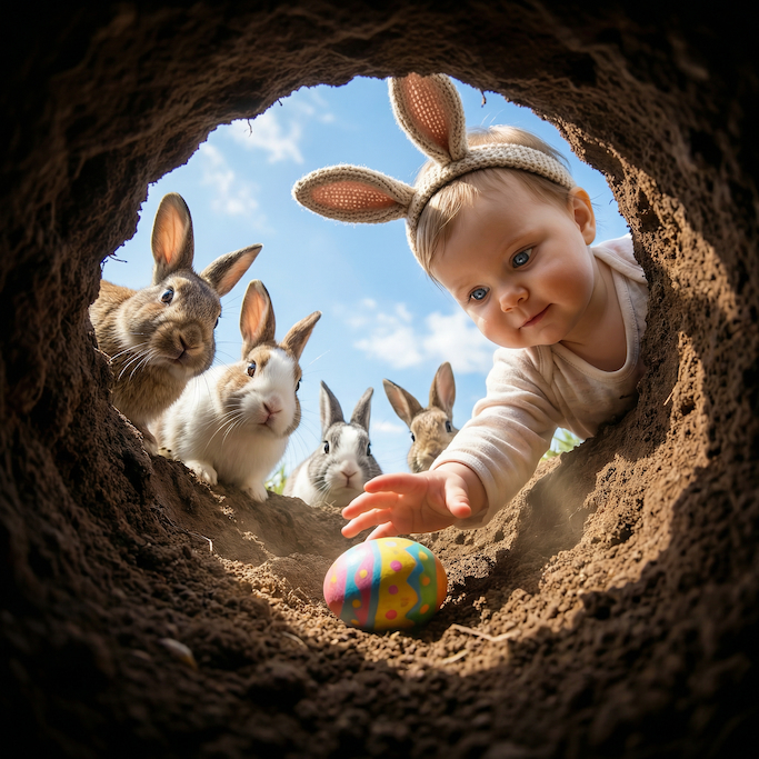 How to Create an AI Easter Baby Photo for Free Result