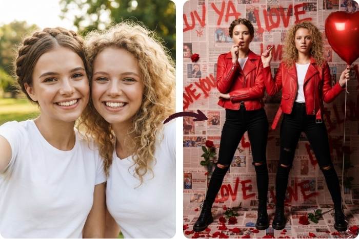 How to Create Free Galentine's Day Photos with AI