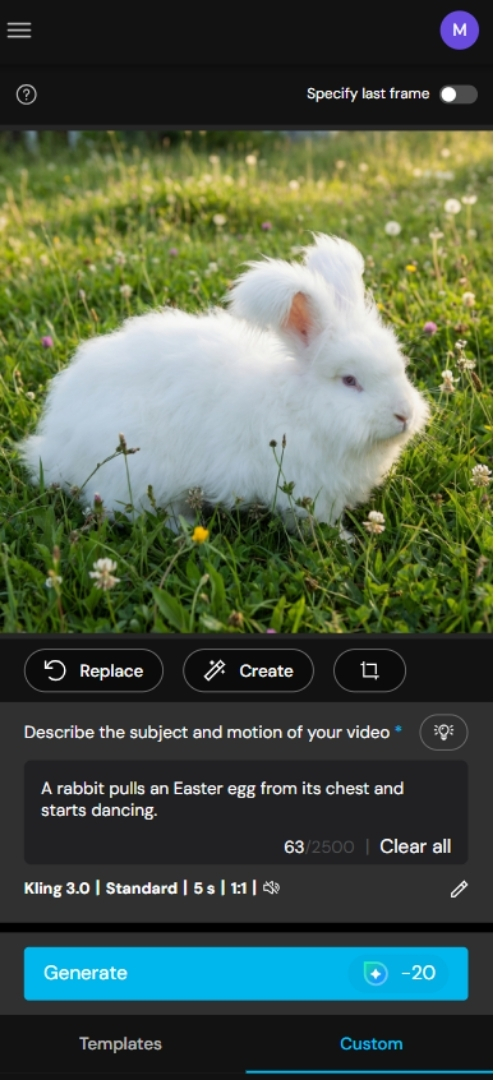 How to Create an AI Easter Bunny Video Online for Free - Custom