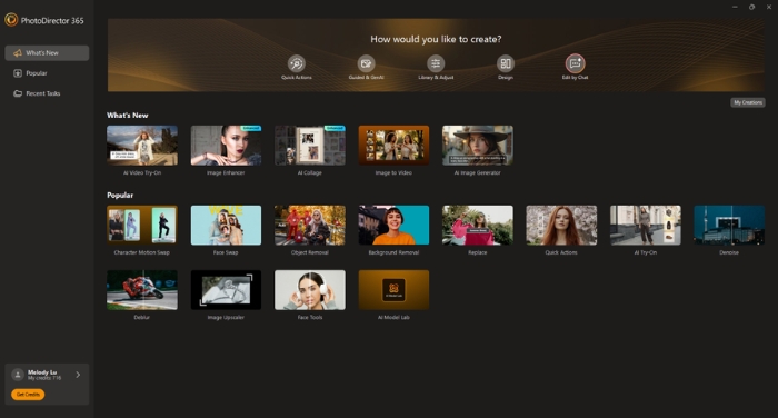 PhotoDirector PC homepage