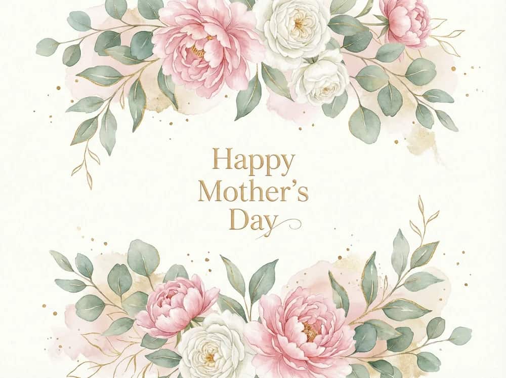 Tarjeta ilustrada del Día de la Madre generada con IA