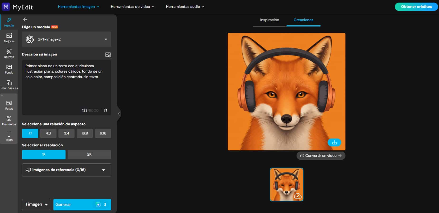 Foto de perfil para Discord creada con MyEdit