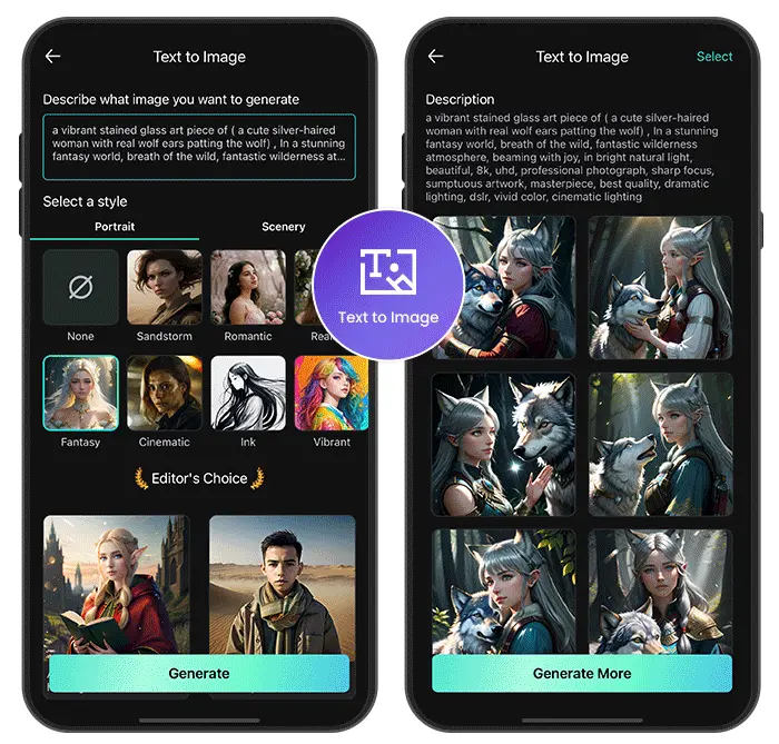 aplicación de inteligencia artificial