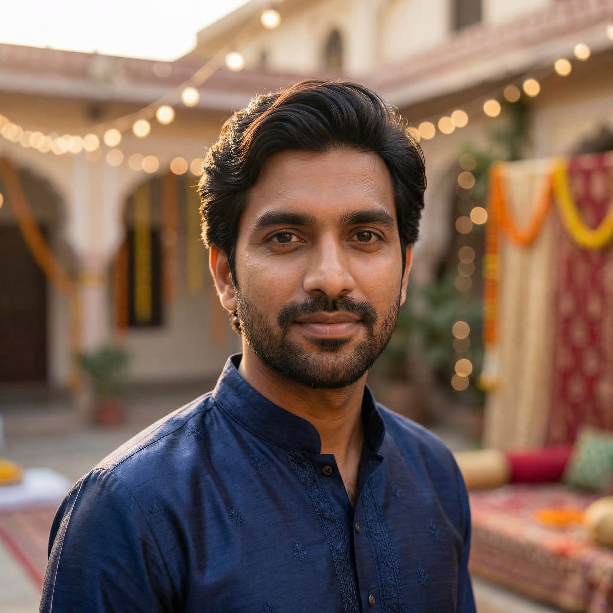 AI-generated kurta taper cut hairstyle using Gemini AI