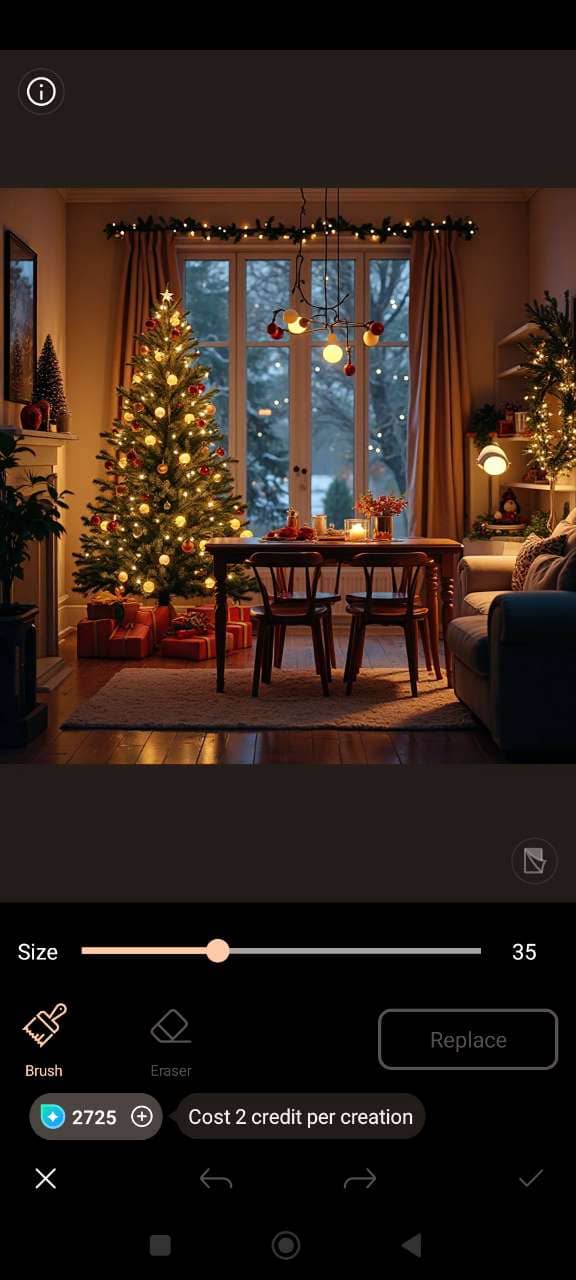 Place Santa in Your Living Room with AI Replace