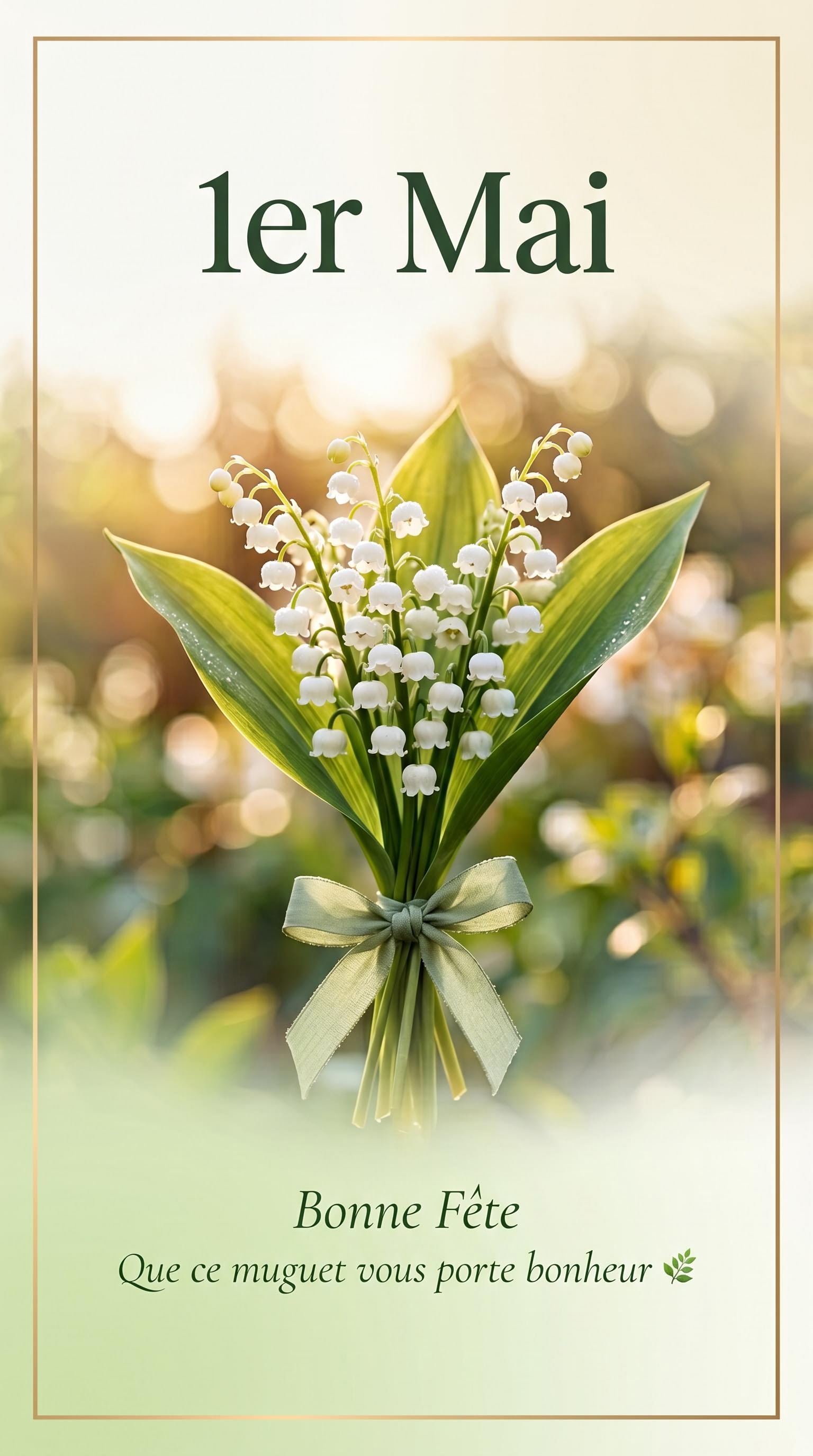 Visuel Instagram carré pour le 1er mai, généré par IA