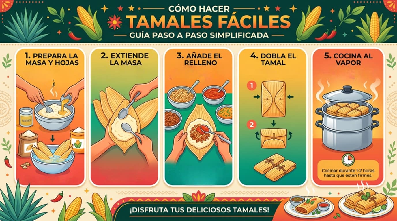 Instrucciones sobre cómo hacer tamales hechas con Nano Banana 2 en MyEdit
