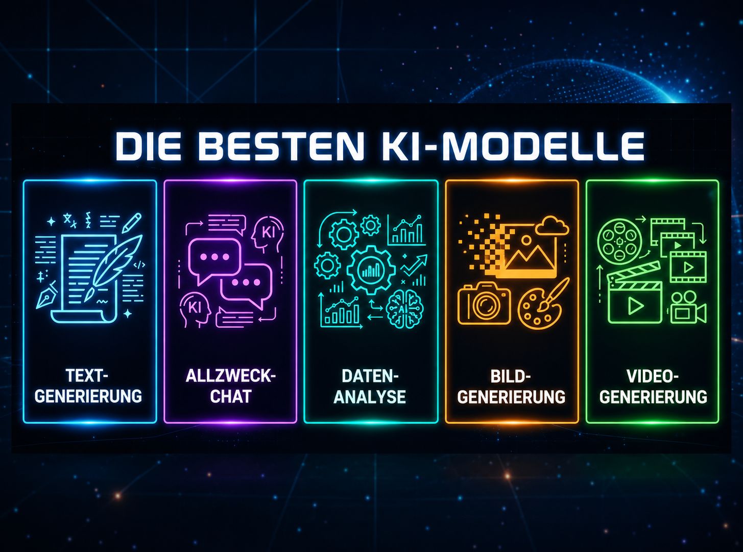 Die besten KI-Modelle 2026 nach Anwendungsbereich