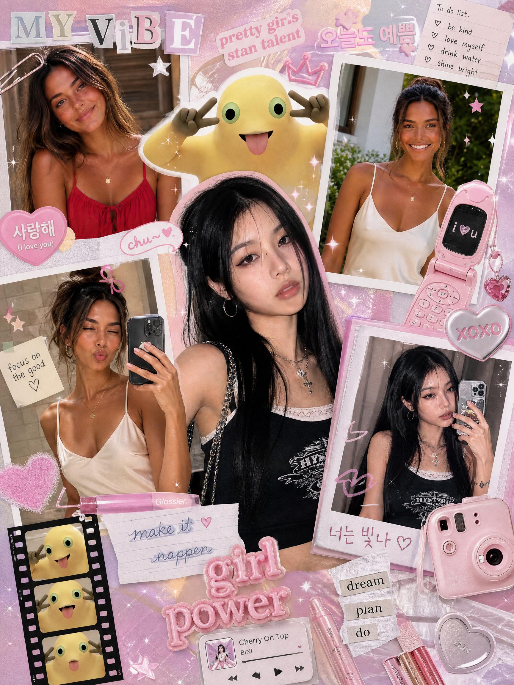 ChatGPT Trending Photo Collage - K-Pop Idol Inspired Collage