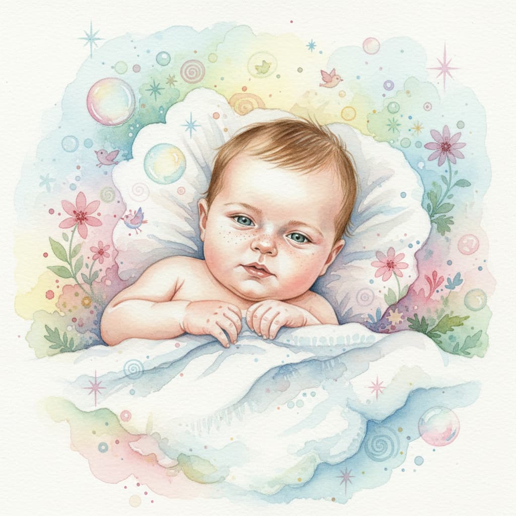 Kunstvolles Baby‑Bild