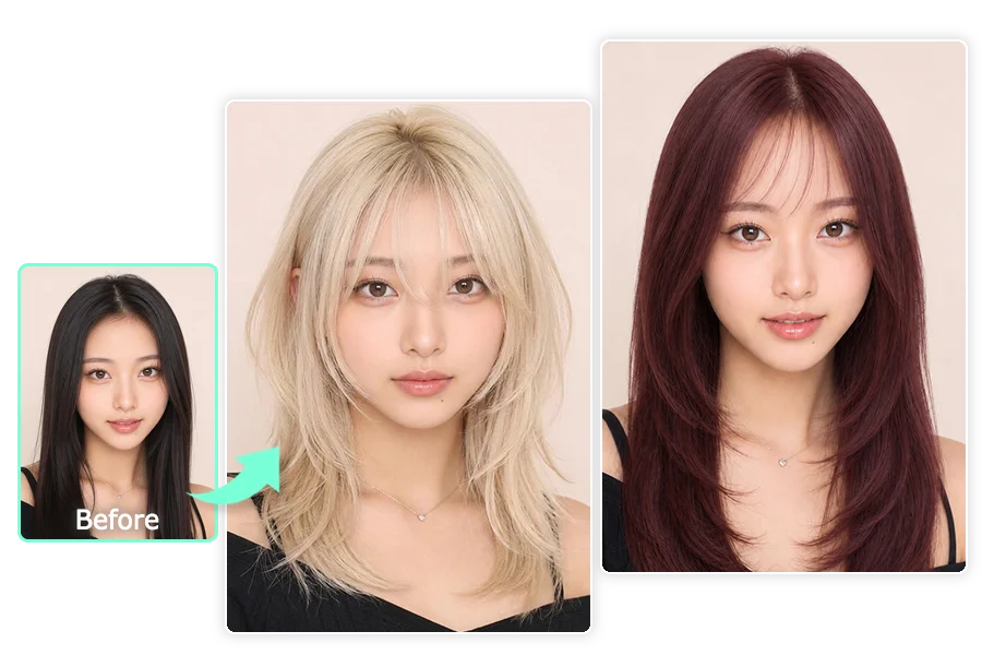 AI ヘアスタイル診断｜【無料】似合う髪型シミュレーションサイト