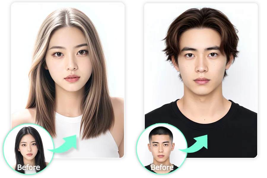 AI ヘアスタイル診断｜似合う髪型シミュレーションサイト
