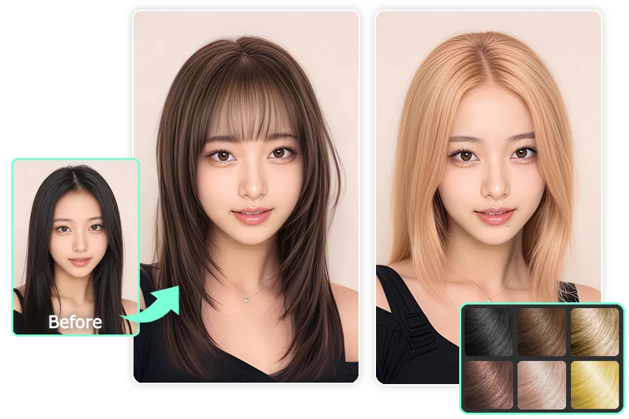 AI ヘアスタイル診断｜似合う髪型シミュレーションサイト