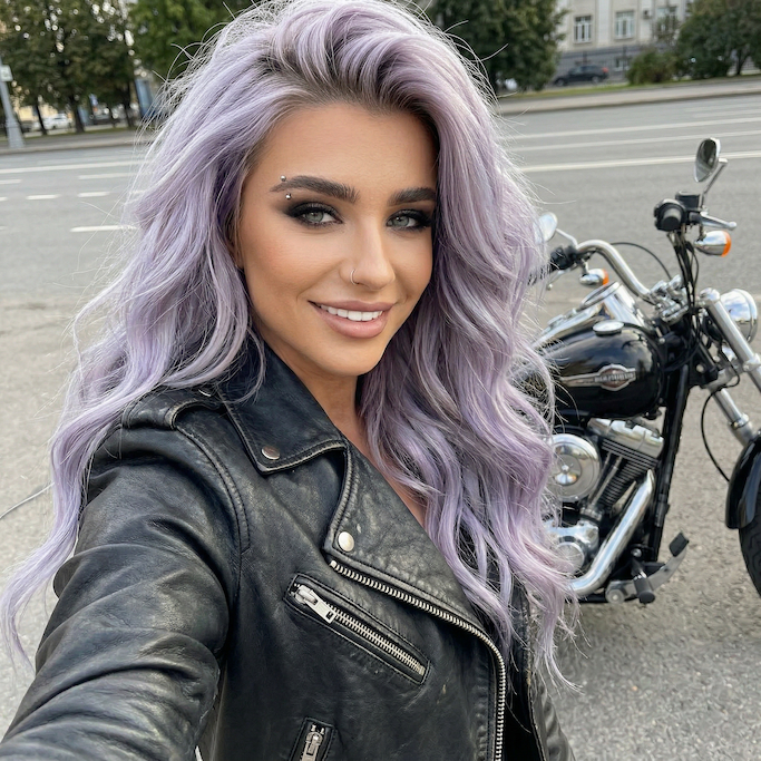 Lavender Silver Hair