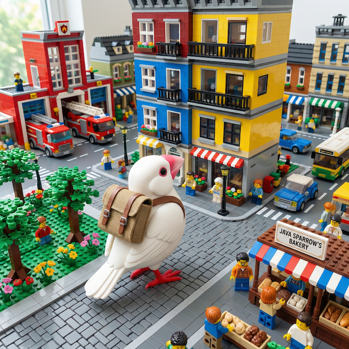 AI Prompts for Pet Portrait-LEGO Pet Adventure