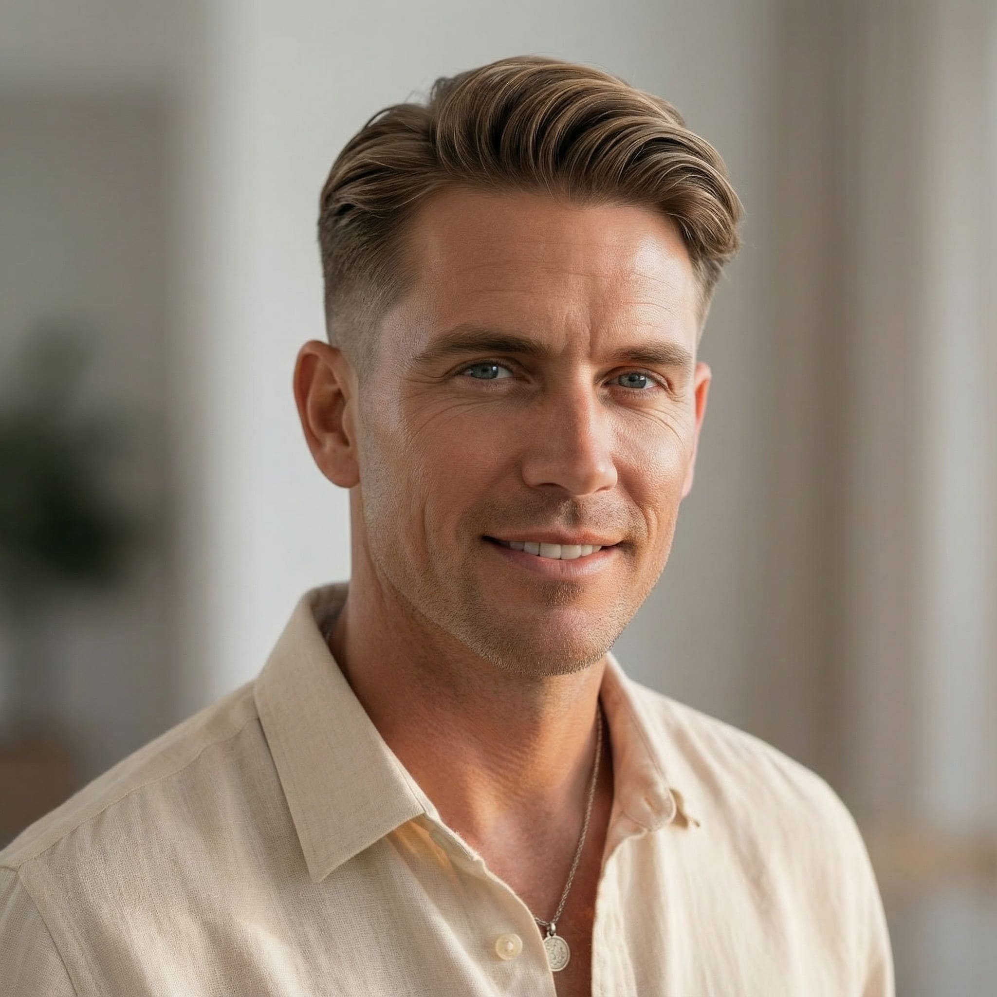 AI-generated low fade haircut using Gemini AI