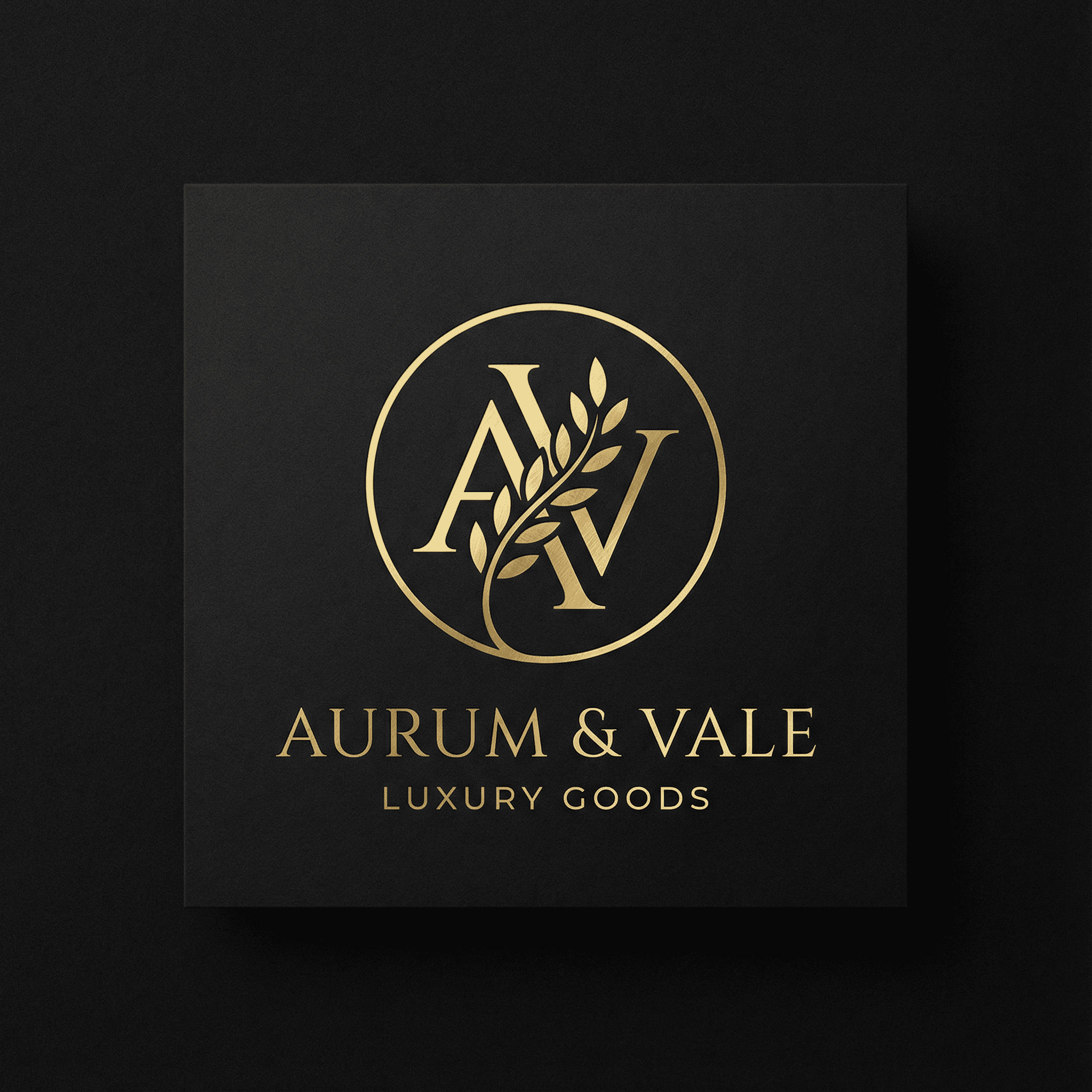 Luxury brand logo with elegant emblem AI-generated design