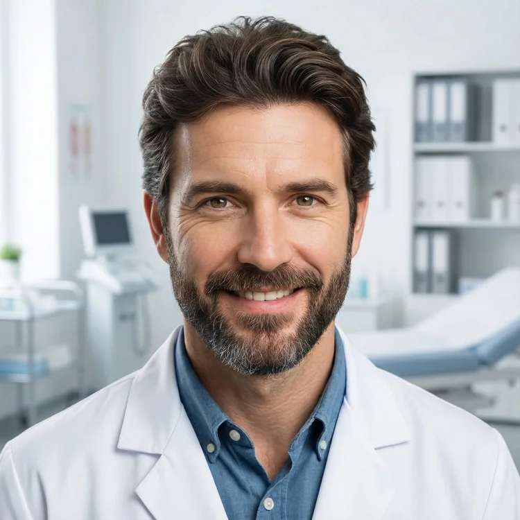 Doctor Lab Coat Portrait