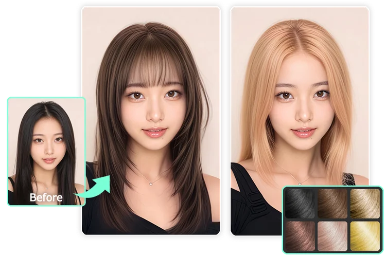 AI ヘアスタイル診断｜似合う髪型シミュレーションサイト