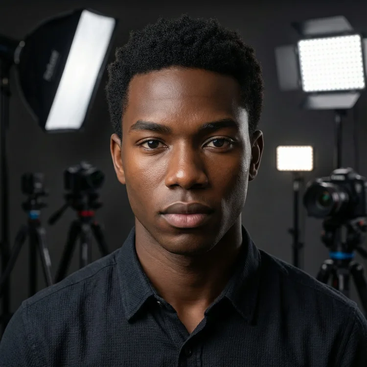 Videographer Studio Shot