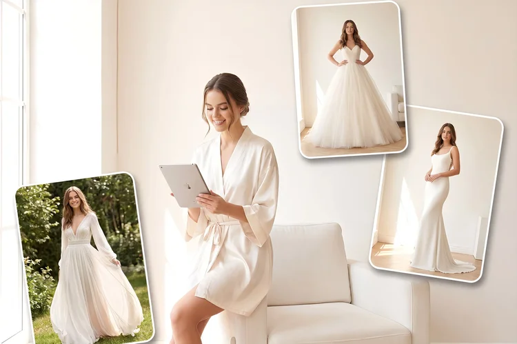 How to Virtually Try On Wedding Dresses at Home Before Your Boutique  Appointment