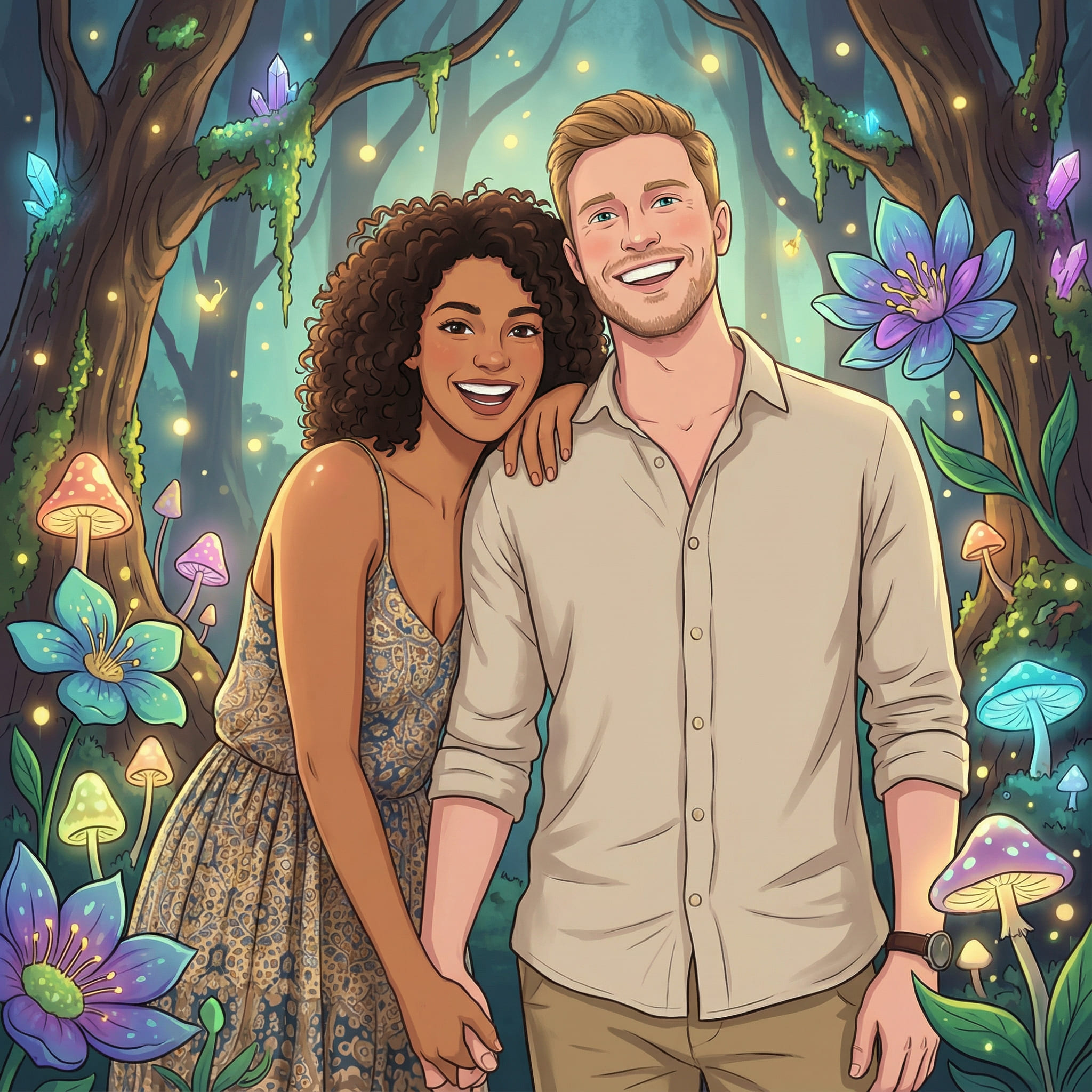 Generated AI Couple Portrait After