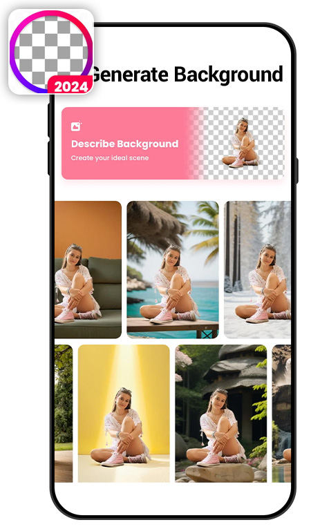 background UI of Background Eraser Photo Editor to make background transparent