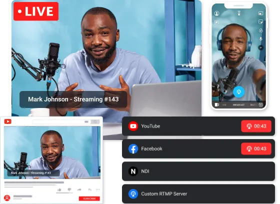 ManyCam サンプル画面