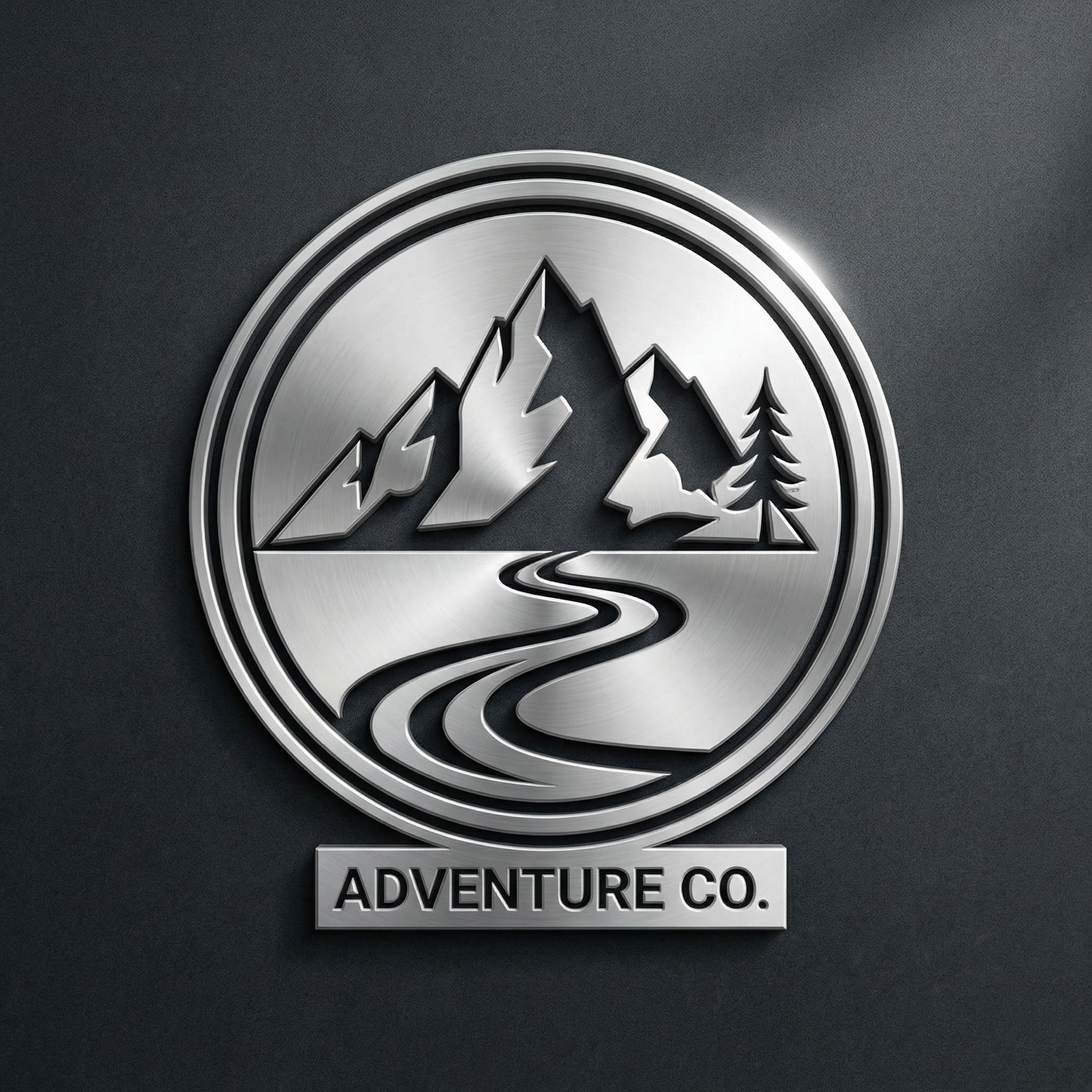 3D logo model generated from 2D design