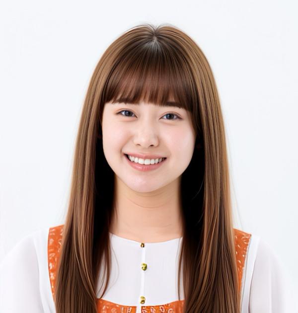 エアリーバングス 茶に加工後の画像