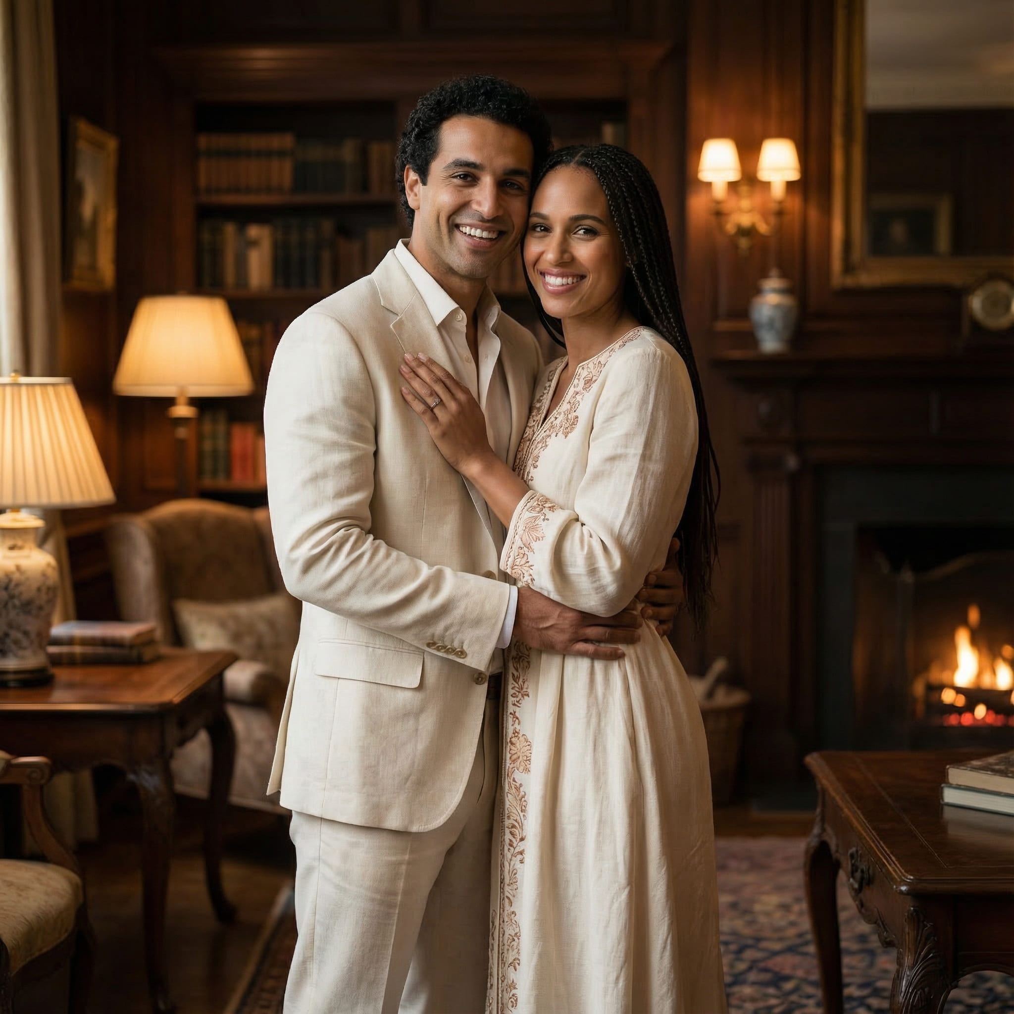 Generated AI Couple Portrait After