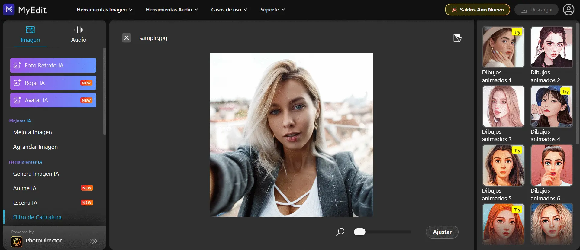 Poner filtros de caricatura a una foto