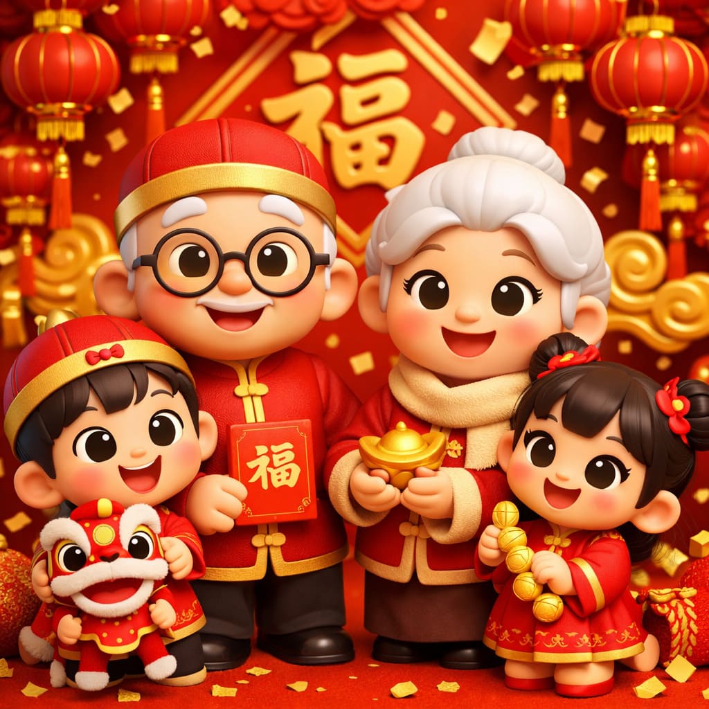 新年圖案生成範例