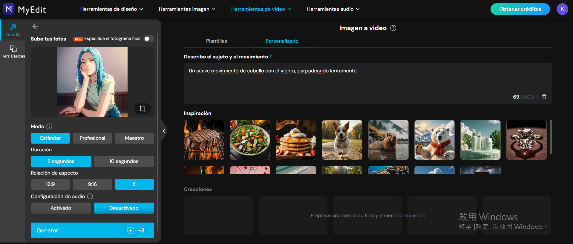 MyEdit Imagen a Video