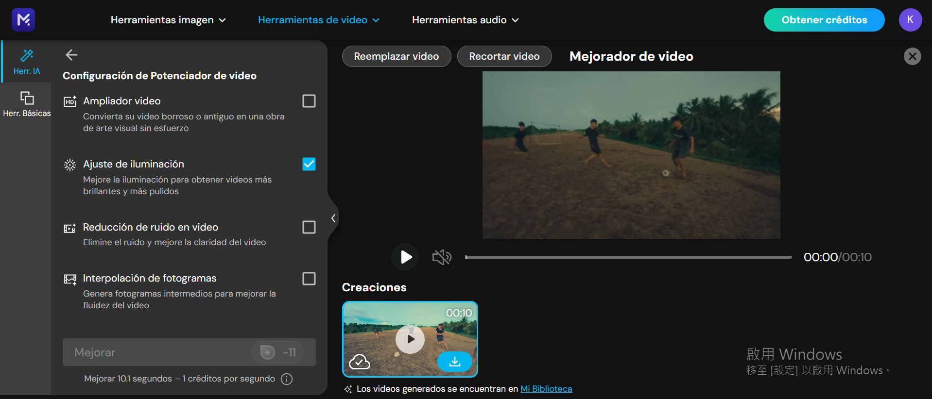 Aclarador de Video de MyEdit