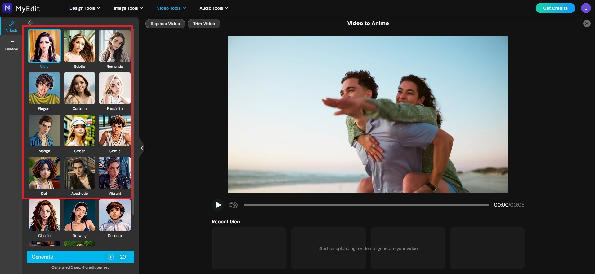 MyEdit Video to Anime Tutorial