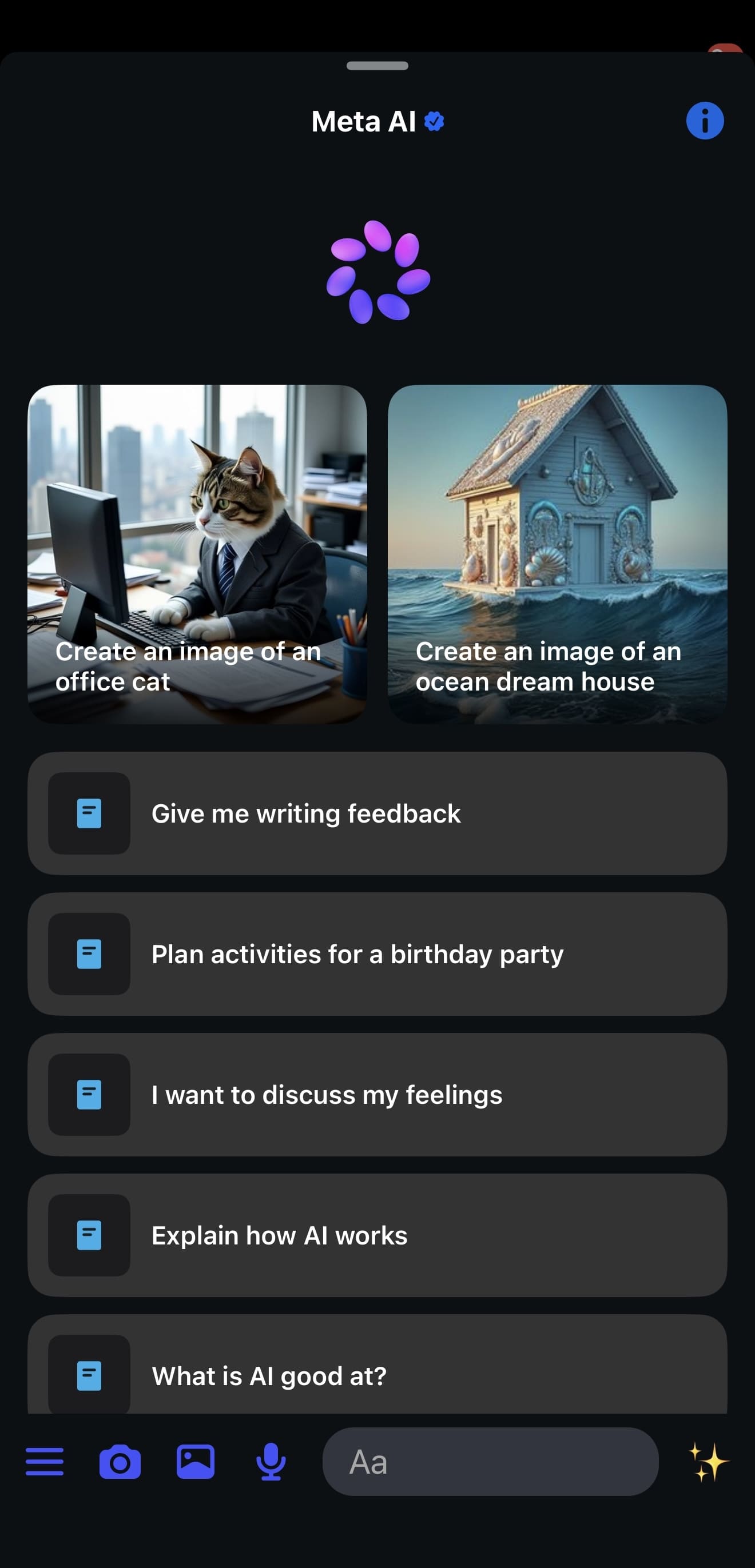 Messenger 使用 Meta AI