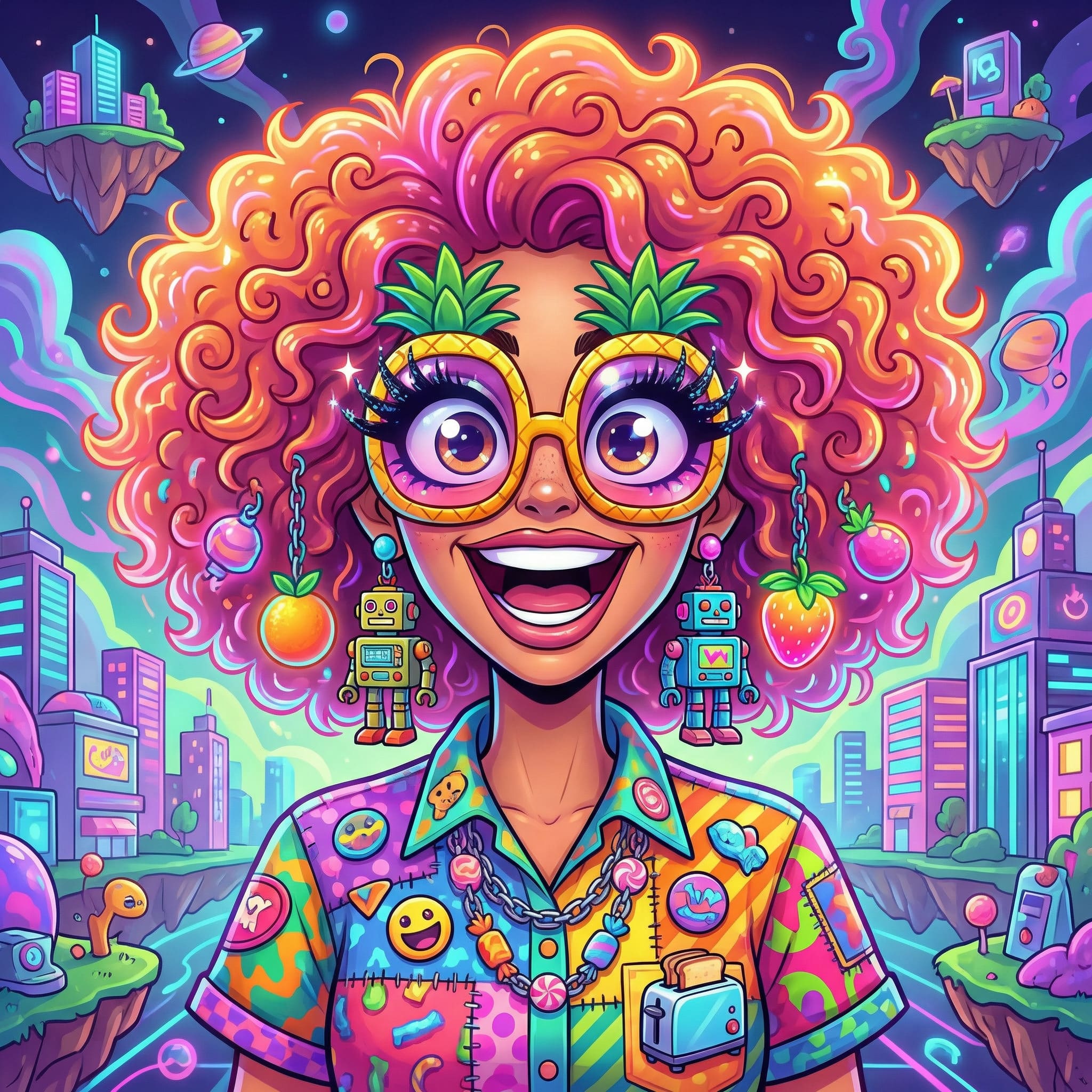 Avatar metaverse exagéré - image IA Après