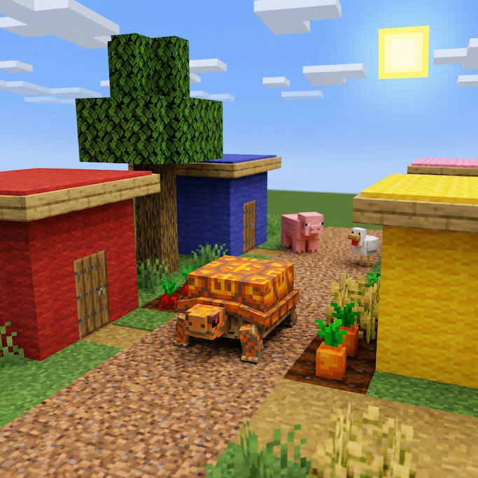 AI Prompts for Pet Portrait-Minecraft Pet World