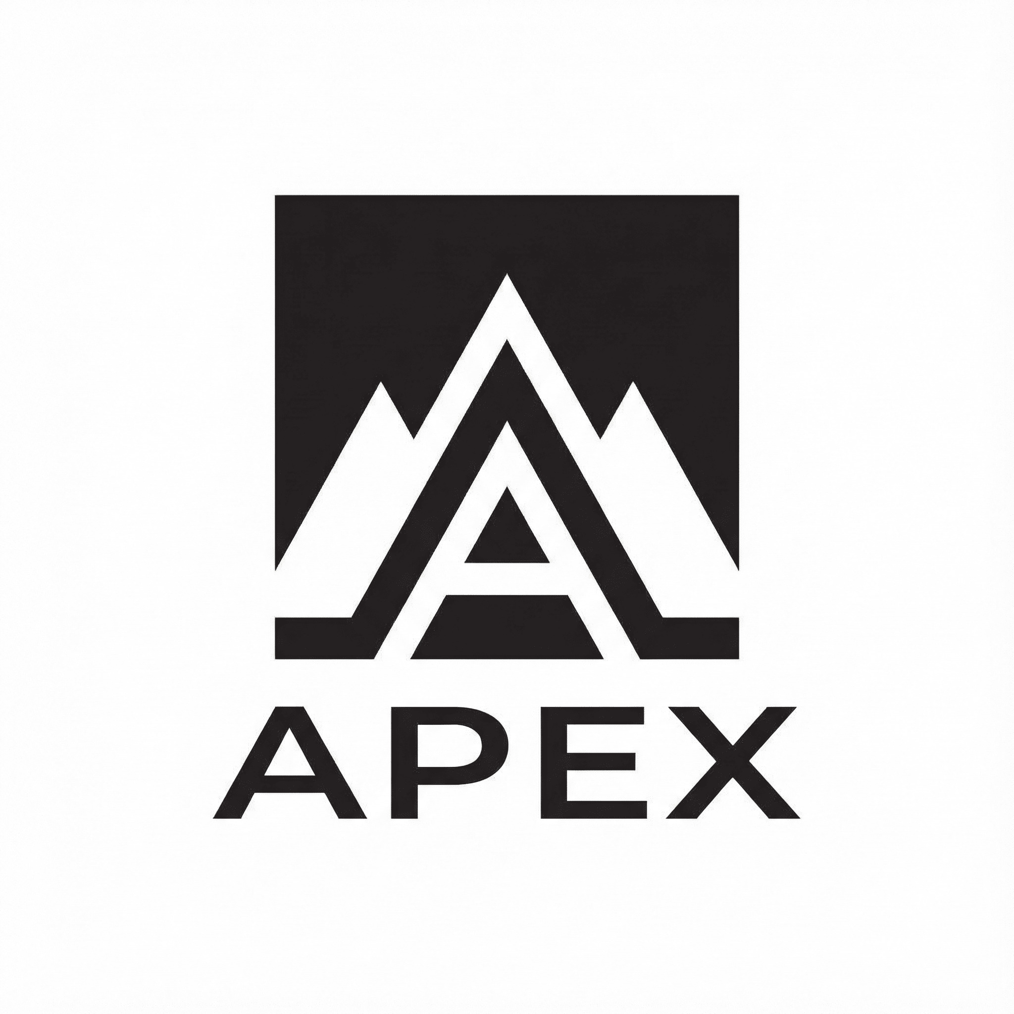 Minimal geometric logo AI-generated design