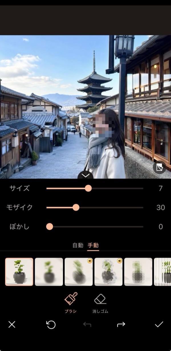 モザイク加工手動