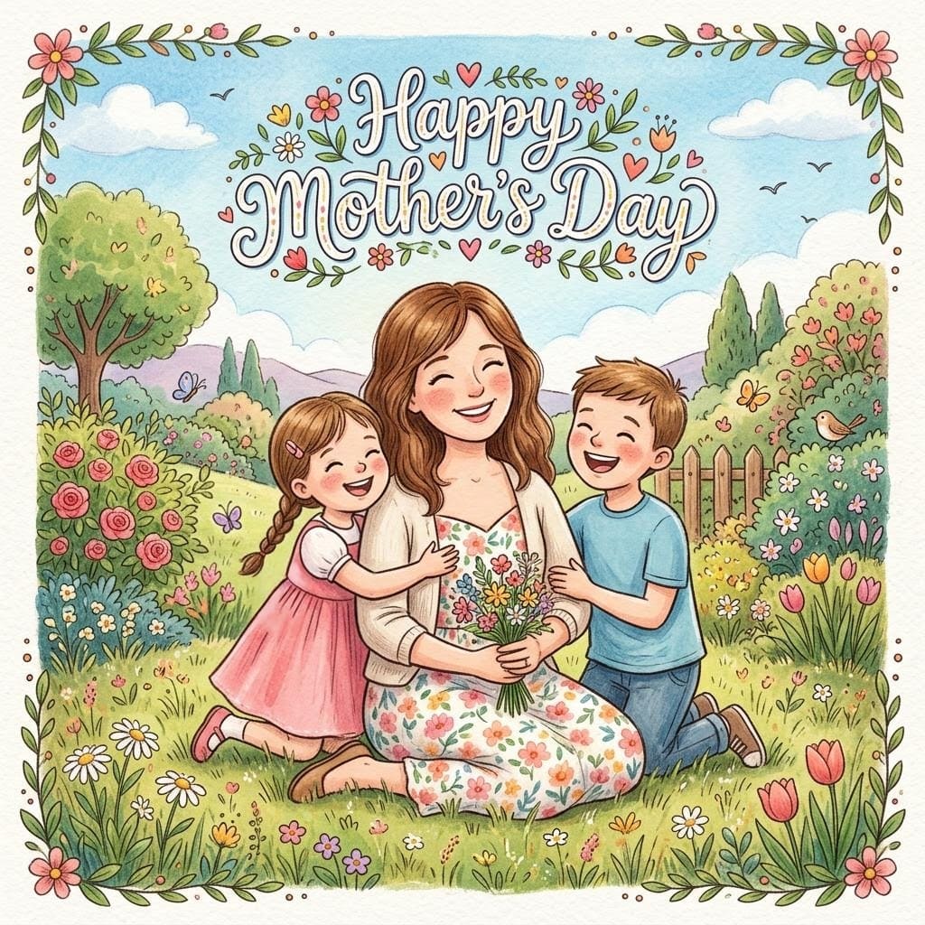 母親節祝福圖案