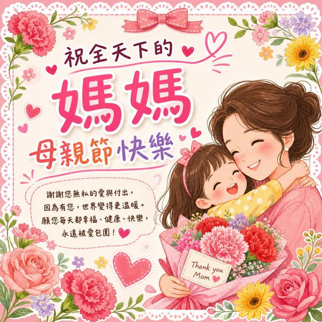 母親節祝福圖案