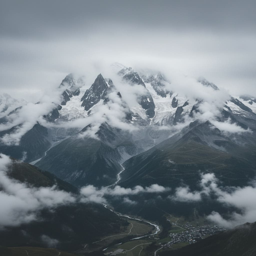 Referenz-Landschaftsfoto vorher